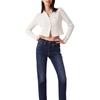 Levis Slim Fit Simple Fashion Long Sleeve T-Shirt Women Tops Cream-White 0018P-0002