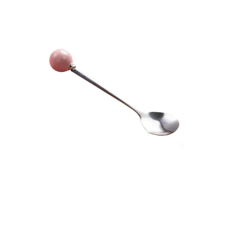 Stainless Steel Coffee Spoon Juice Tea Spoons Ice Cream Scoop Stirring Spoon Tableware Long Handle Tea Dessert Spoon