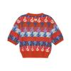 MLB Philadelphia Phillies Color Party Exclusive Logo Casual Fashion Knit Sweater Women sweater Red 3FKPM0131-10ORS