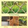 Hemp Rope Net Ceiling Mesh Plant Support Tool Stair Balcony Durable Practical Wall Decor Trellis Netting For Climbing Plants