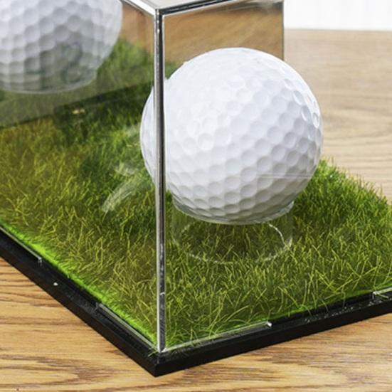 Baseball-Vitrine, UV-geschützter, durchsichtiger, quadratischer Acryl-Ballhalter, Baseball-Ständer, Aufbewahrungshalter, Display-Würfelbox