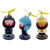 Broken Wind Yellow Duck With Helmet For Bike Motor Auto Car Accessories Wind-breaking Duck Car Interior Decoration