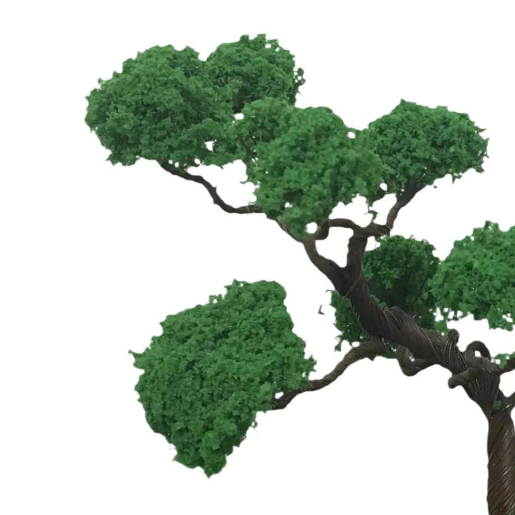 2 Stück Mini Modell Miniaturbäume, Eisenbahnszenerie, DIY Szenerie Landschaftszubehör, DIY Bastelarbeiten