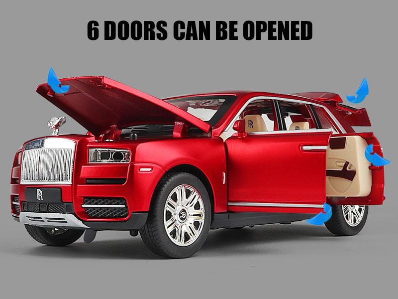 1/24 Rolls-Royce Cullinan Model samochodu Metalowy model samochodu Odlew ciśnieniowy samochodu Zabawka dla dzieci Prezent Kolekcjonerskie przedmioty Darmowa wysyłka