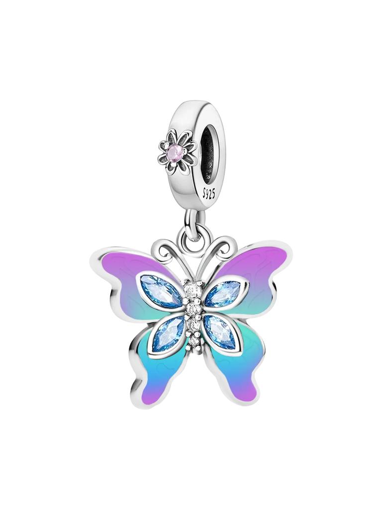 Copper Flower Bouquet Butterfly Love Heart Charms Bead Diy Bracelet Bangle Making Gift Of High Quality Fine Jewelry