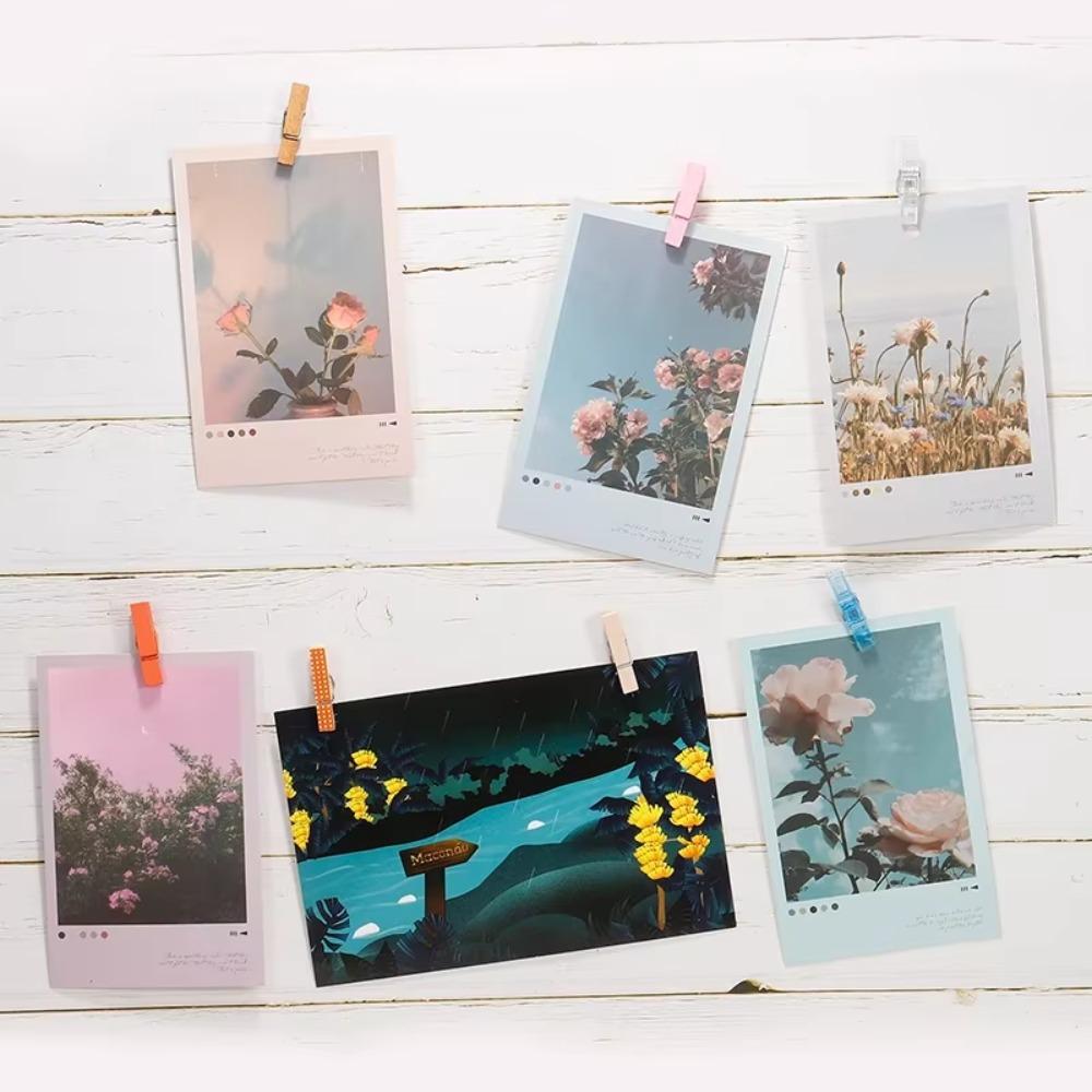 50Pcs/Box Wooden Clips Push Pin Decorative Thumb Tacks Stationery Blackboard Push Pins  Cork Board