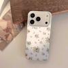 Ins Korean Polka Dot Floral Application Apple 16/17Promax Mobile Phone Case IP15 Large Hole IMD14Pro Women's Model