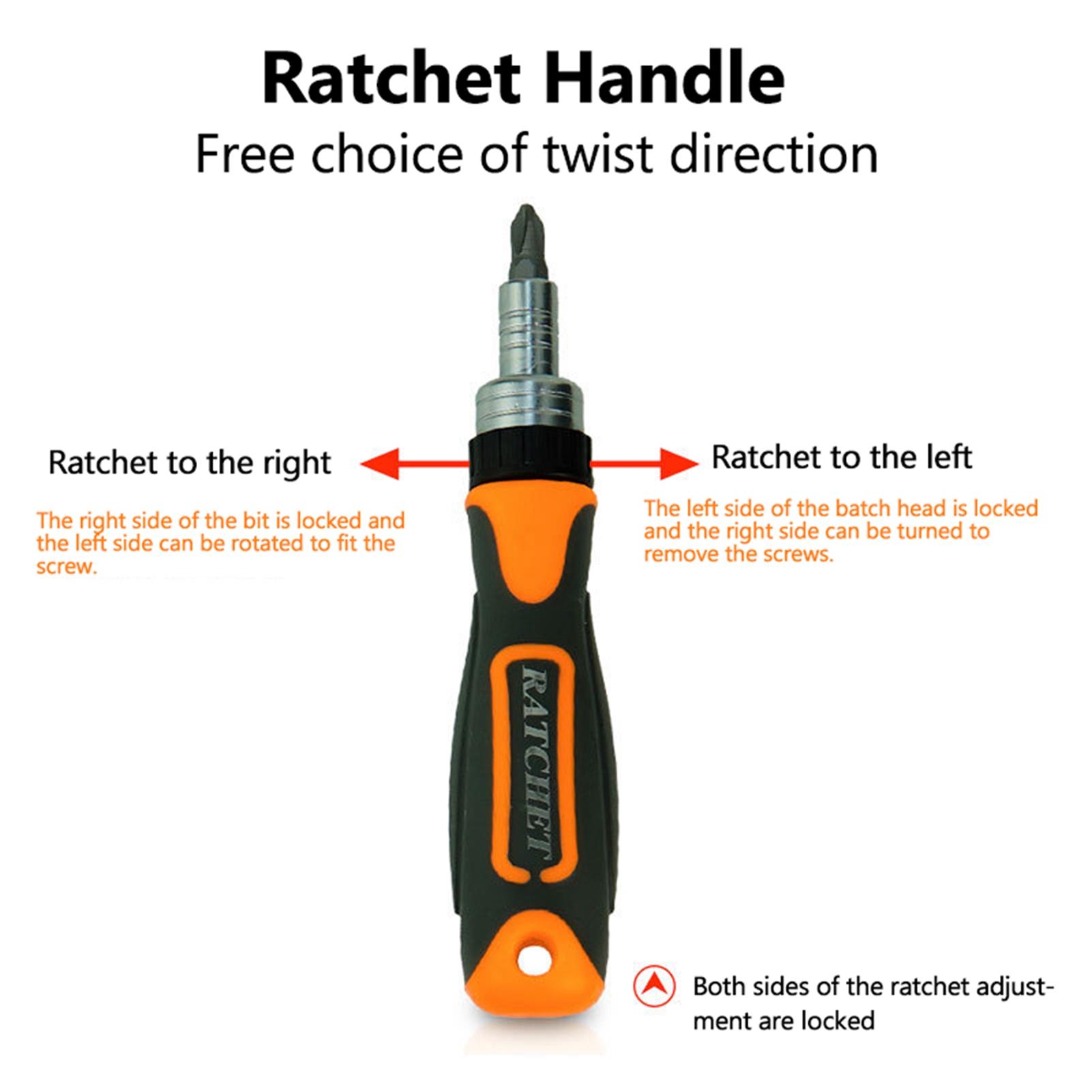 

38 in 1 Household Labor Saving Ratchet Screwdriver Bit Set Multipurpose Tool Kit Hardware Tools Combination Wrenches разноцветный