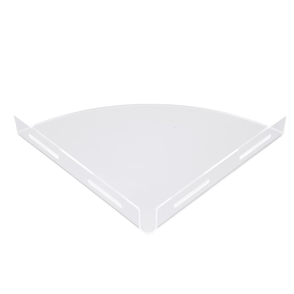 2 Stück Eck-Duschablage Acryl Klar Wandmontiert Badezimmerregal Organizer Duschaufbewahrungsregal mit Klebstoff für