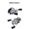 Portable Electromagnetic Flash Strike Cube Carbon Body Aluminum Gear Stainless Steel Ball Bearings Baitcasting Fishing Reel Casting Reel Lure Reel