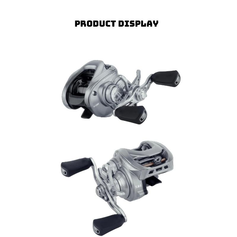 Portable Electromagnetic Flash Strike Cube Carbon Body Aluminum Gear Stainless Steel Ball Bearings Baitcasting Fishing Reel Casting Reel Lure Reel
