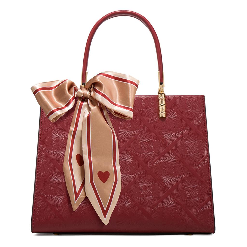 Luxury Women's Bag 2024 New Model Wedding Red Large Capacity Crossbody Bag for Middle-Aged Mothers Handbag Bridal Wedding Bag