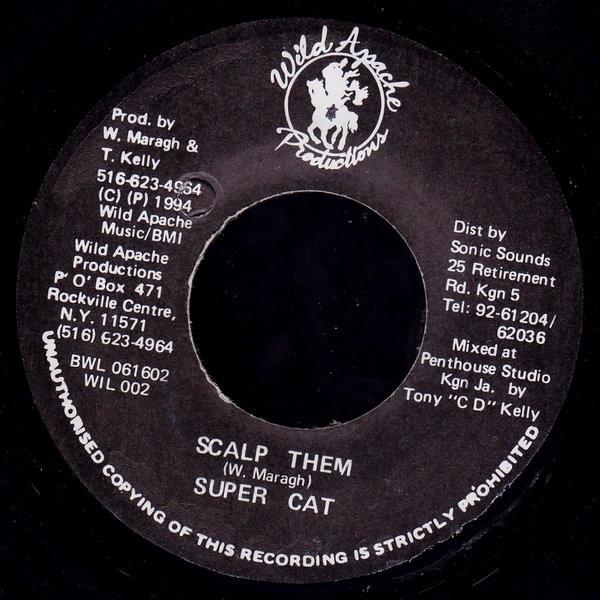 

7inch Record SUPER CAT Scalp Them WIL002 1994 Jamaica Reggae Ska Dub Used