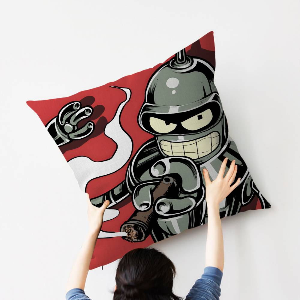 Animated Futuramas 45*45cm Cushion Cover Pillow Cover Decor Pillowcase Home Pillowcase for Couch Pillow