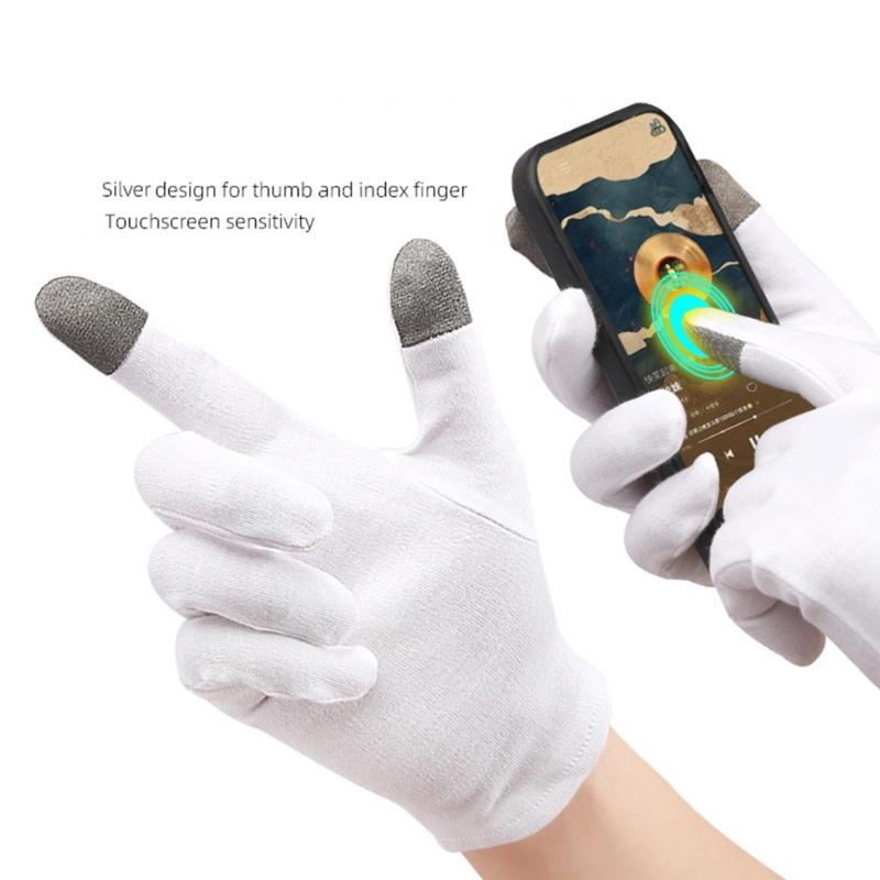 Thin Cotton Screen Touch Gloves Breathable Stretchable Handwear Worker Gloves For Outdoor Activity and Various Occasion