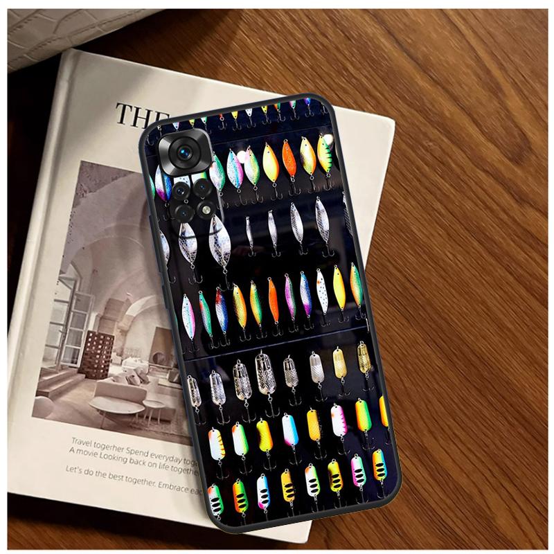 Fishing Tackle Case For Xiaomi Redmi Note 13 14 9 10 11 12 15 Pro Plus Cover For Redmi 15 C 14C 10C 12C 13C