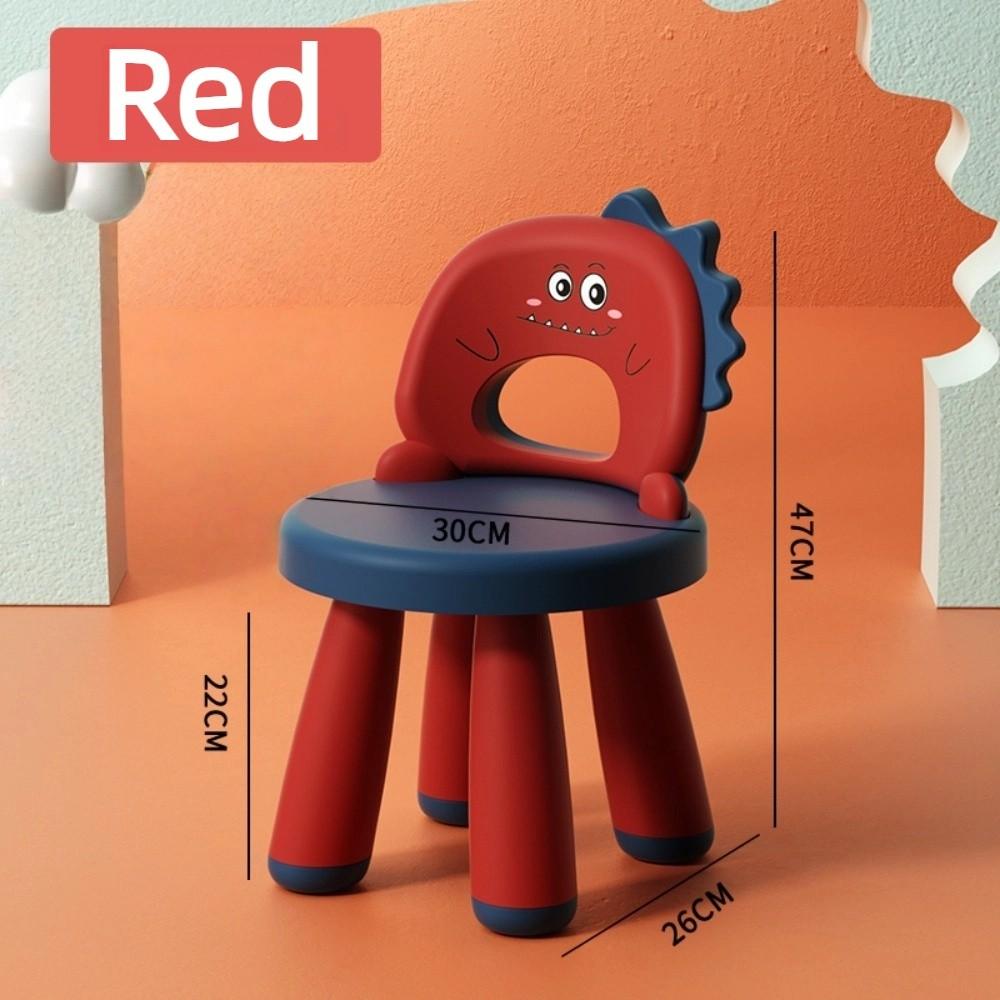 Kreskówkowy Dziecięcy Krzesło Dino Solidne Krzesło do Nauki Trwałe Krzesło Dziecięce Do Wewnątrz/Na Zewnątrz
