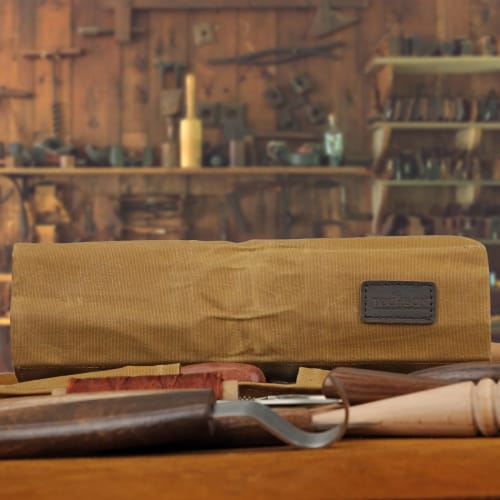 TOURBON Tool Roll Bag, Knife Case, Fabric Wrapped Tool Organizer, DIY Tool Storage Case
