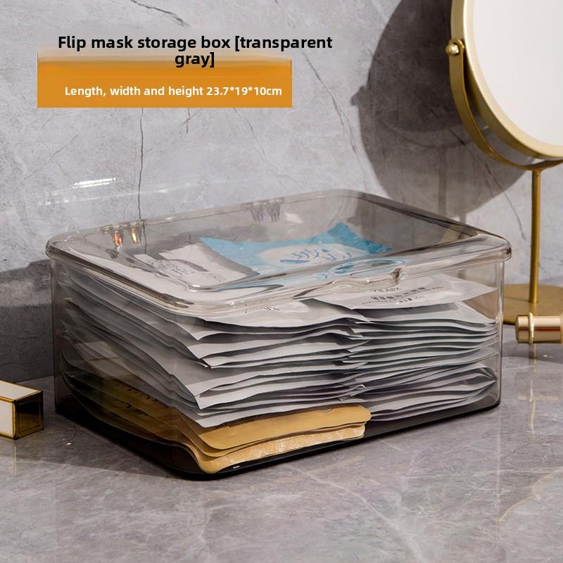 

Home Desktop Cosmetic Large Capacity with Lid Storage Box серый/прозрачный