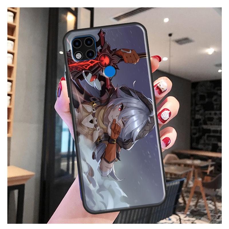 Razor Genshin Impact Soft Case For Xiaomi Redmi Note 11 Pro Note 10 Pro Note 9 Pro 10S 9S 8T 9A 9C 9T Cover