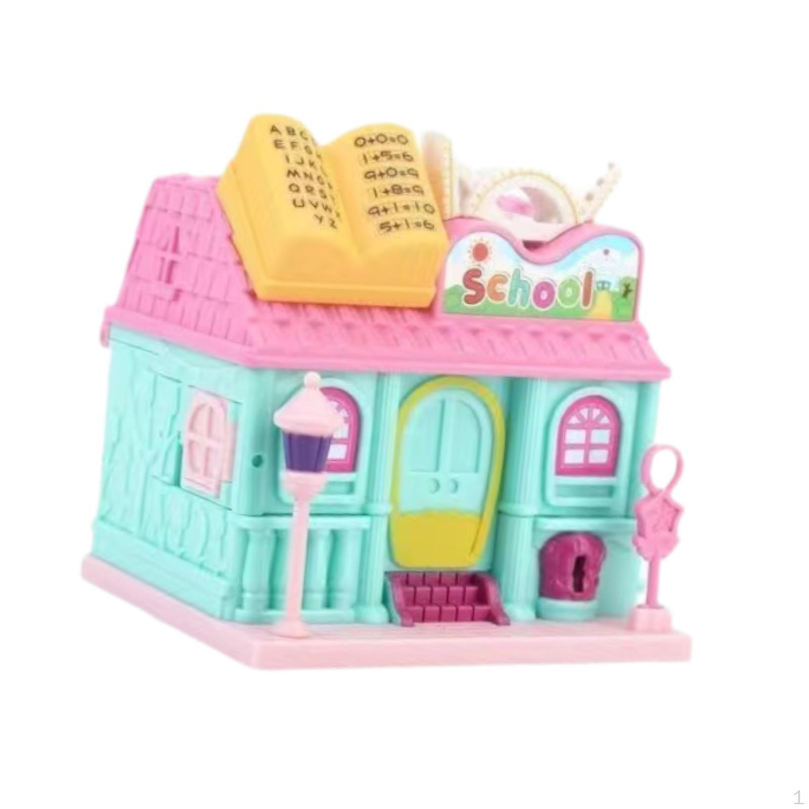 

Детский кукольный домик с фигурками и мебелью для интерактивной ролевой игры College