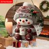 Warm Winter Wooden Christmas Sign - Unique Figurine Ornaments with Adorable Snowman Pattern - Ideal for Front Door, Yard, Porch, Wall Decor