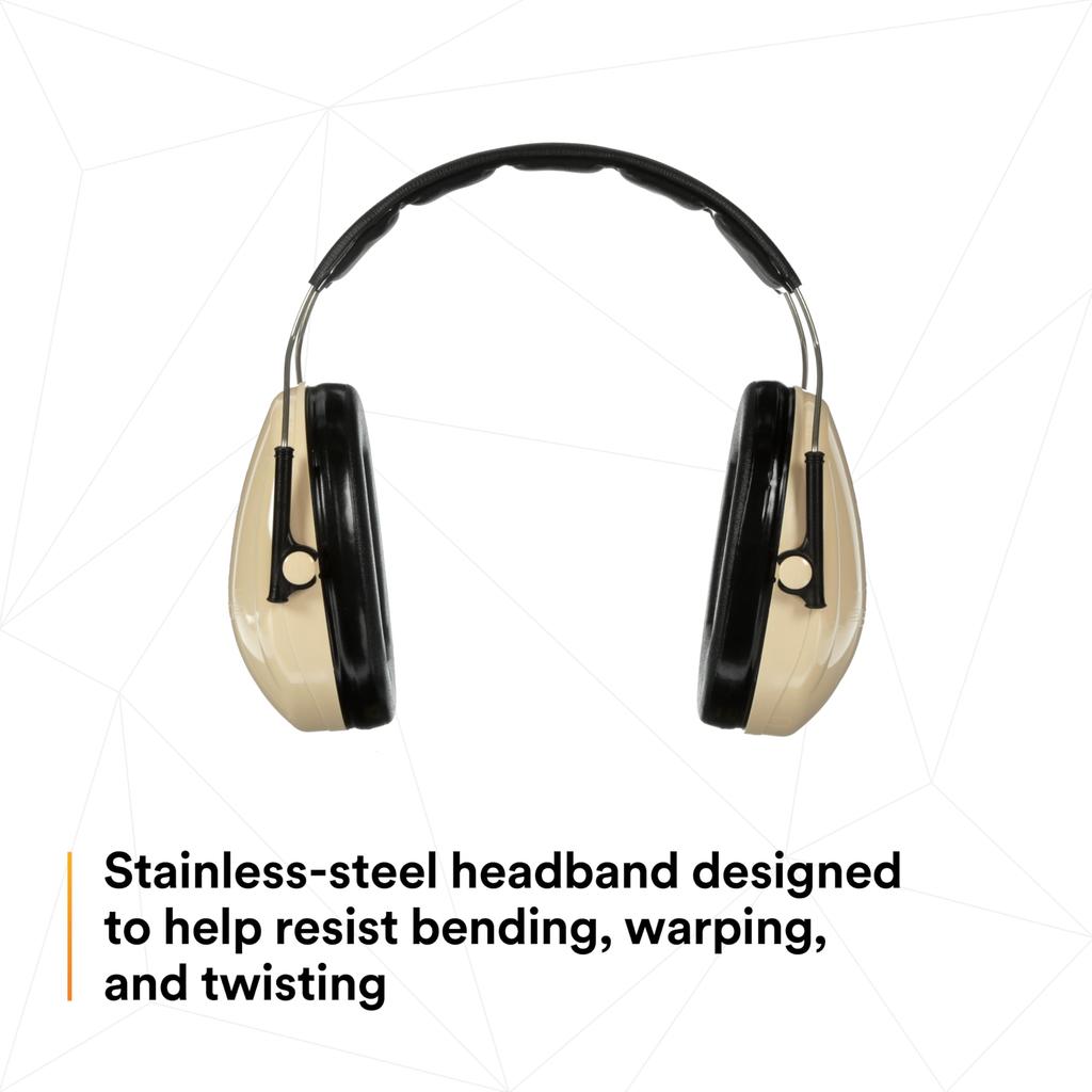 3M PELTOR H6A/V Low Profile Headband Earmuffs Hearing Protection Noise Reduction NRR 21dB Safety Ear Muffs