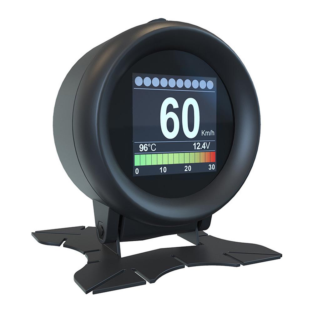 

X60 HUD Автомобильный проекционный дисплей Проектор Универсальный автомобильный проекционный дисплей OBD Измеритель Цифровой водный термометр Напряжение Спидометр чёрный