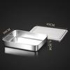 Food Grade Stainless Steel Rectangular Tray for Tiramisu or Cooked Foods