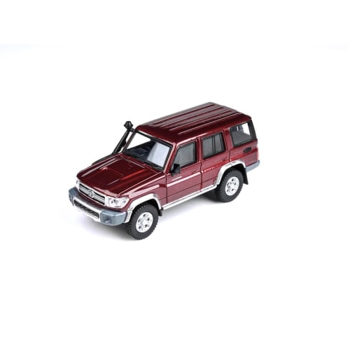 JADI Toyota Land Cruiser 76 Merlot Red LHD 1/64 Scale Model PA55313