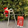 Electric Santa Claus Climbing Ladder with Beads - Christmas Decoration and Children's Gift