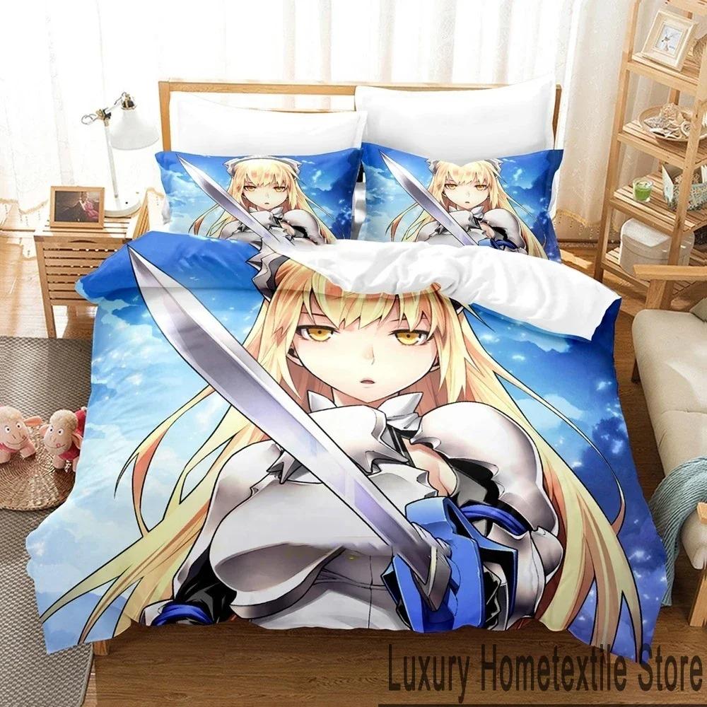 

3D-принт DanMachi Anime Hestia Комплект постельного белья Пододеяльник Постельный комплект Одеяло Чехол Наволочка Одеяло размера king-size Для мальчиков Взрослых EU Single 135x200cm