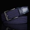 Trendy Youth Elastic Woven Canvas Belt with Pin Buckle for Golf & Military Training