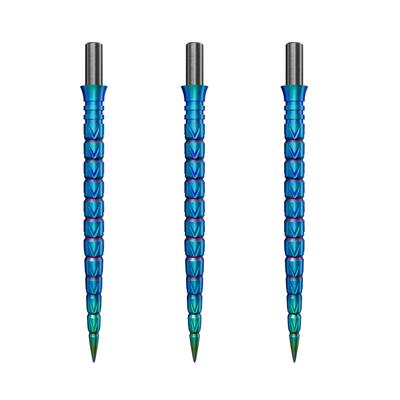 Cuesoul TOUCH POINT II Replacement Dart Steel Color Titanium Pack of 3 Tips, Point, Design, Coated, (CSDA-GZ7-Q37)
