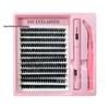 DIY Segmented Cluster Cross Fake Eyelashes - European & American Style