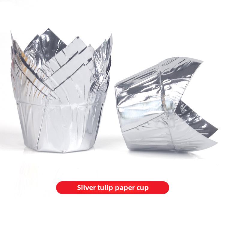 

Многоцветные пламенные высокотемпературные маслостойкие формочки для кексов «Тюльпан» Tulip Paper Cup