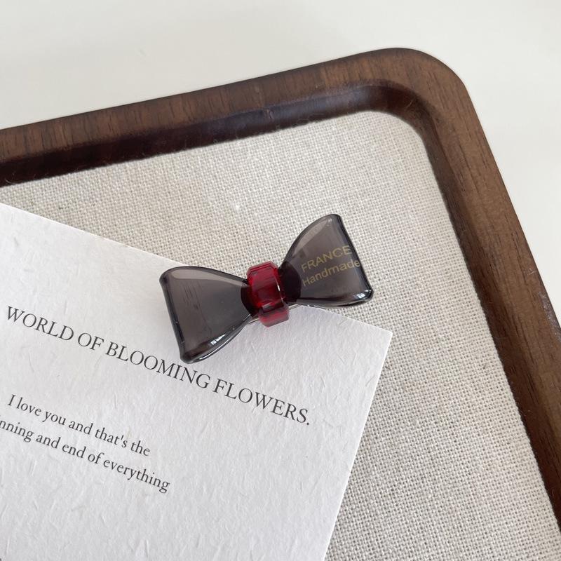 Girly Heart High-End Acetate Bow Hair Clips