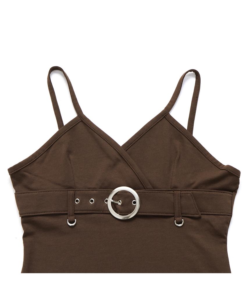 MINIMALPAIR Belted Sleeveless Brown
