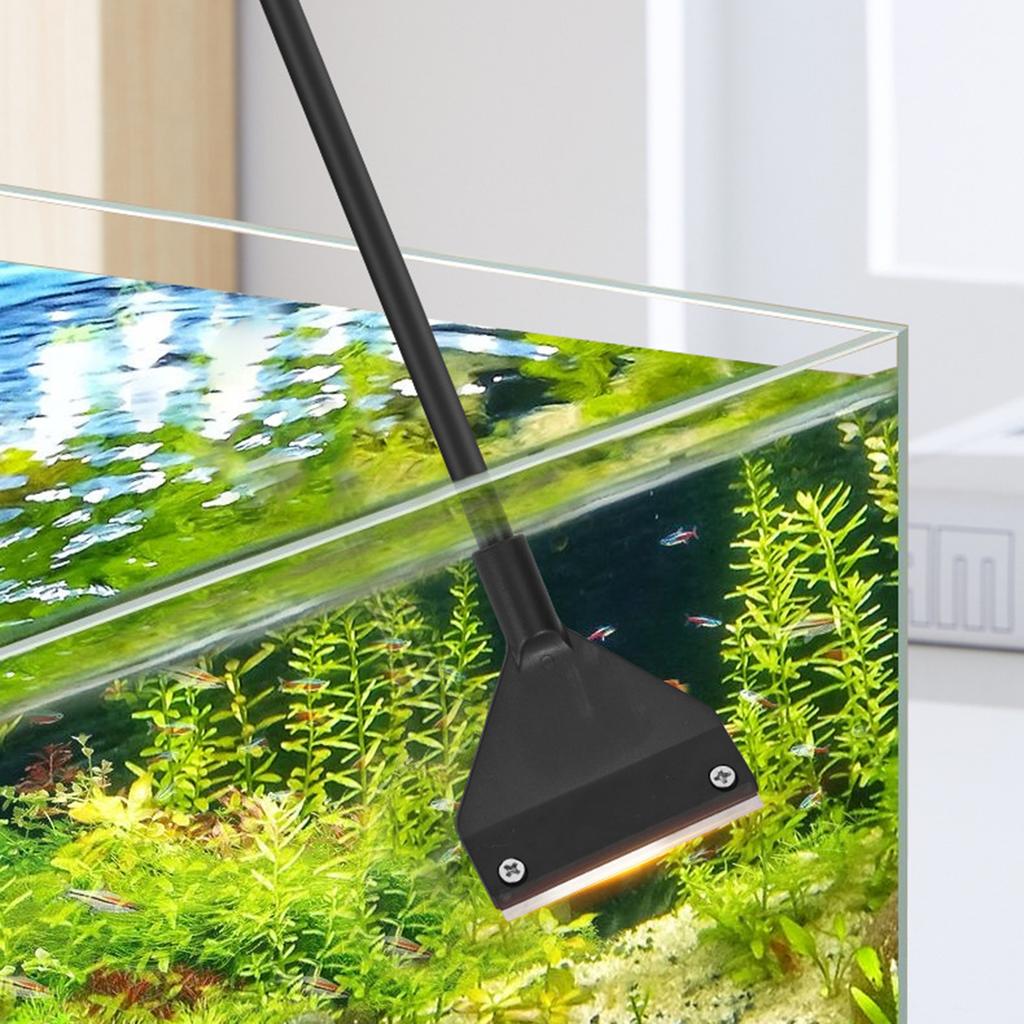 Aquarium Cleaning Tool Fish Tank Flat Sand Algae Removal Dual-use Glass Algae Removal Scraper Household Cleaning Supplies Tool