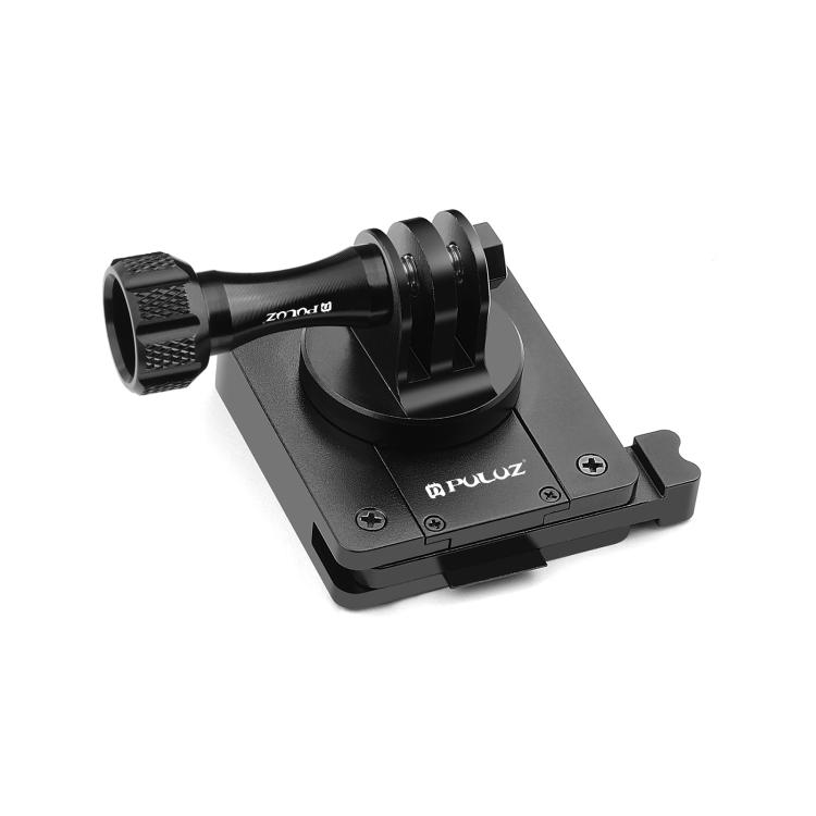 PULUZ Aluminium-Schnellwechselhalterung NVG-Helmhalterung für GoPro und andere Action-Kameras (Schwarz)