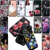 Texture Rose Flower Marble Grain Cover for Motorola Moto G35 G22 G23 G32 G53 G60 G72 G64 G20 G71 G52 G41 G42 E13 E20 E32 Case
