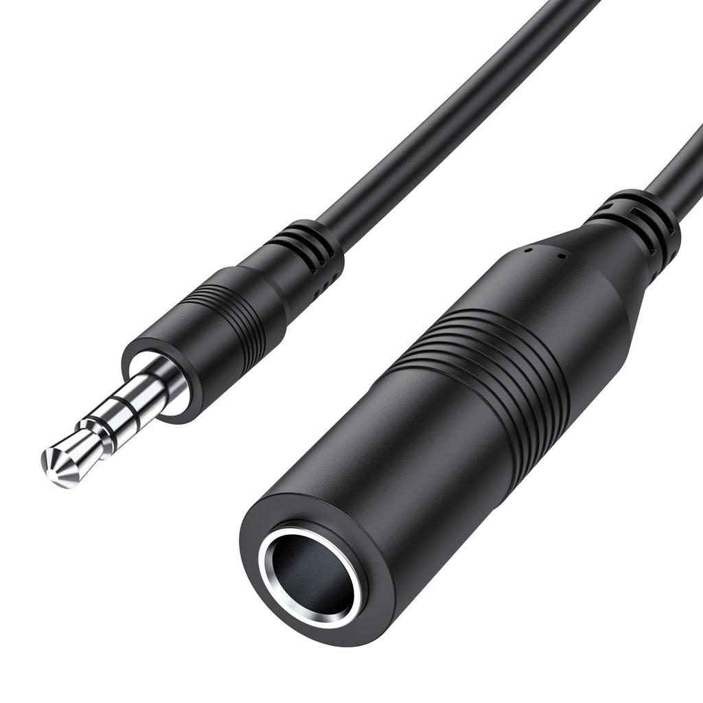MOSWAG 6.35mm Mono to 3.5mm 3-Pole Stereo 6.3mm Standard Jack Headphone Conversion Plug Extension Cord for Guitar Amplifiers, Studio Earphones,