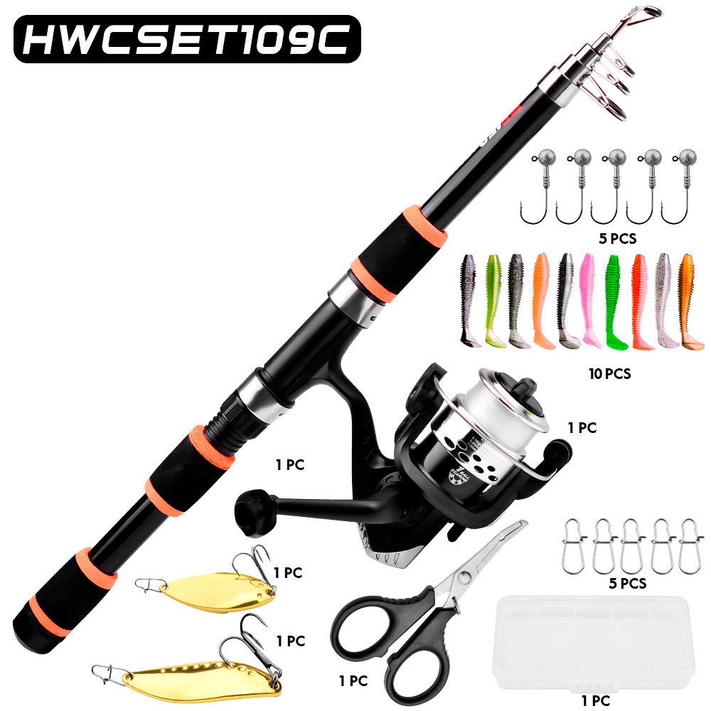 Beginner Long Cast Spinning Sea Fishing Rod & Reel Combo Set (1.5M/1.8M)