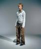 Beikeonteuakaibeu Kanna Buckle Hoodie Cardigan Melange