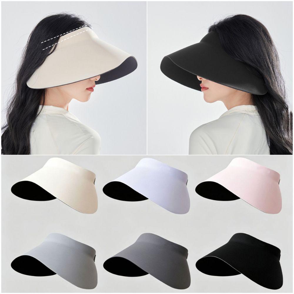 Multicolor Visor Cap Widen Brim Wide Brim Hat High Quality Sun Top Hat Commutting