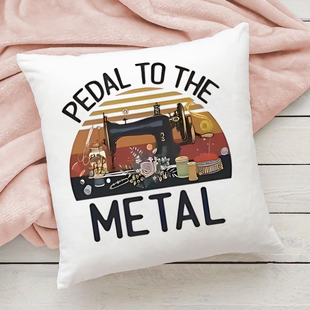 Sewing Machine Flower Print Pillowcase Cushion Cover Home Decorative Pillow Cases Decor Sofa Living Bedroom Throw Pillows Cover