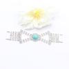 4-piece Set of 15 * 100mm Shiny Butterfly Shaped Rhinestone Turquoise Bikini Chain DIY Wedding Decoration Chain Accessories