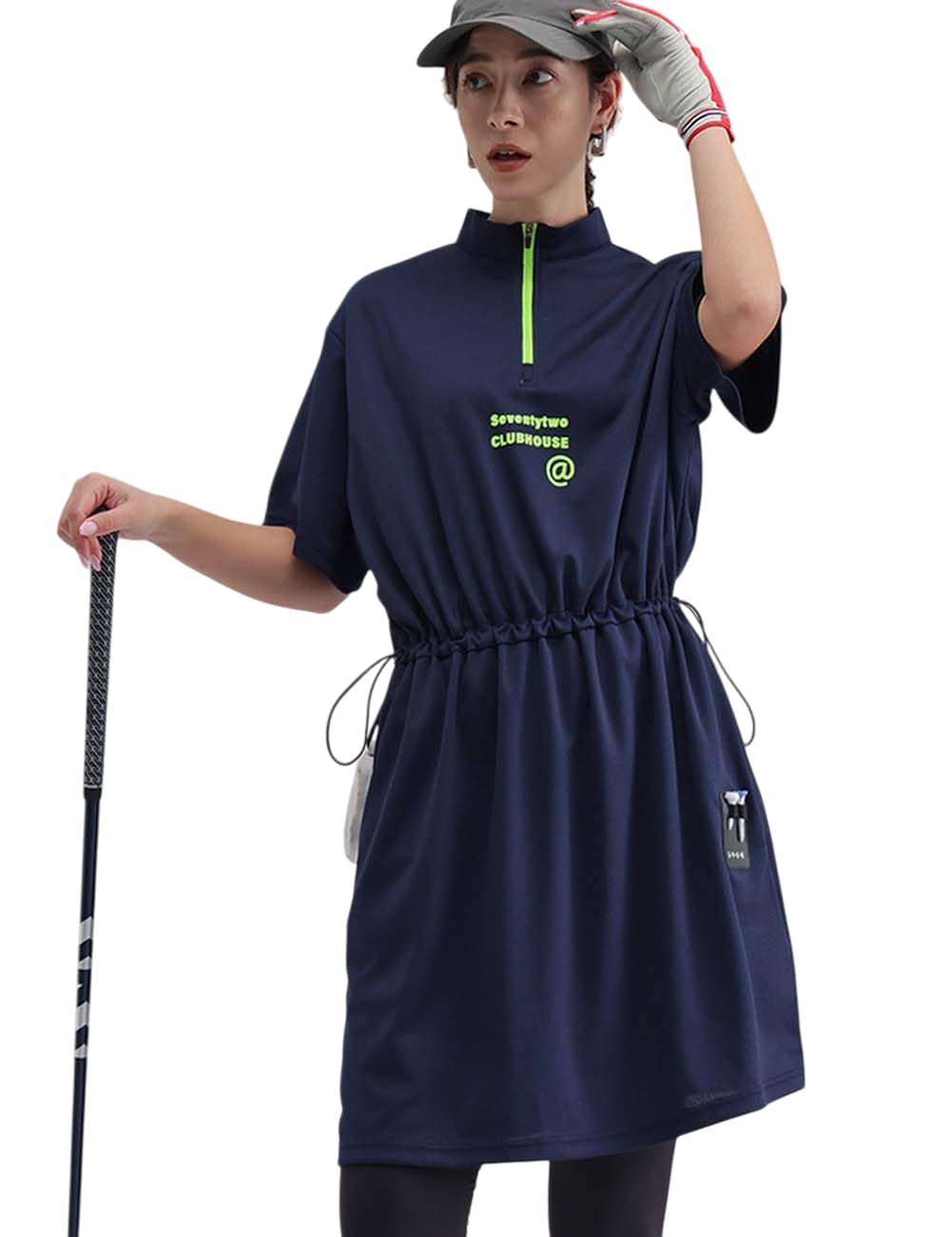 

Antiqua GOLF x STCH Mesh Dress One Size Navy AST-00028, Women s, 20,