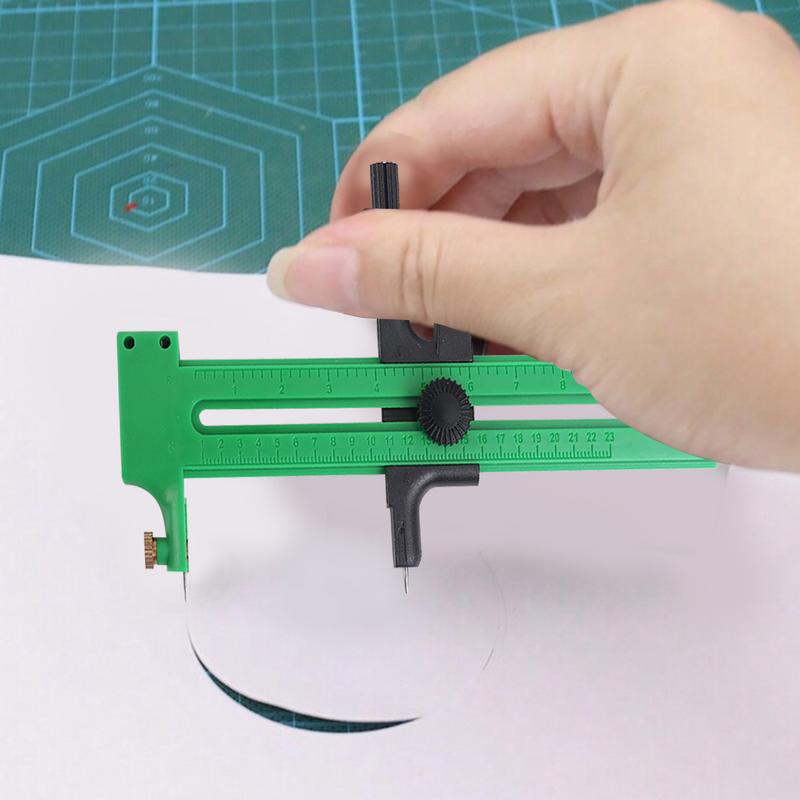 Compass Circles Cutter Rotary Compass Circles Paper Cutter Compact Design Art Craft Tool for Teaching Purpose Model Making and
