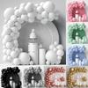 White Gold Balloon Garland Arch Kit Happy Birthday Party Decoration Kids Wedding Birthday Balloon Latex Baloon Baby